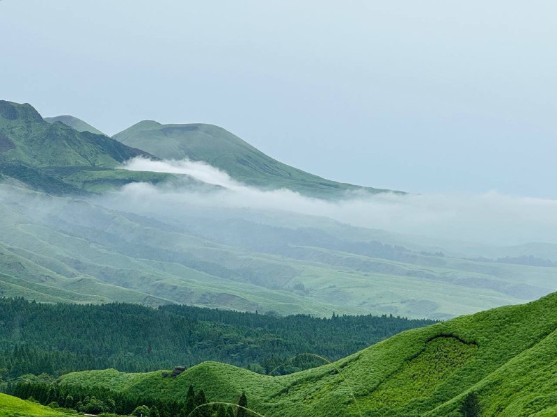 熊本清晨的山也太美了