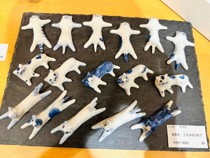 这猫的筷子架做的好有细节