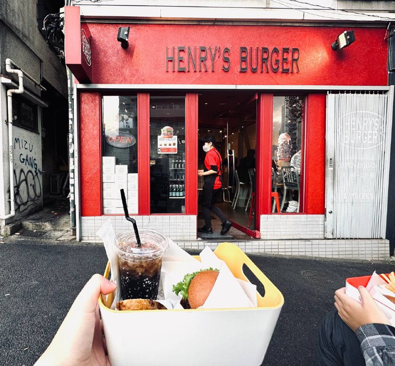 “在街头吃和牛汉堡🍔”#美食
