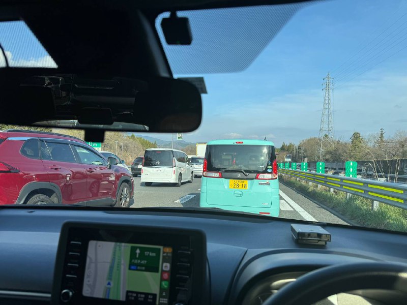 离着东京80公里就开始堵车了