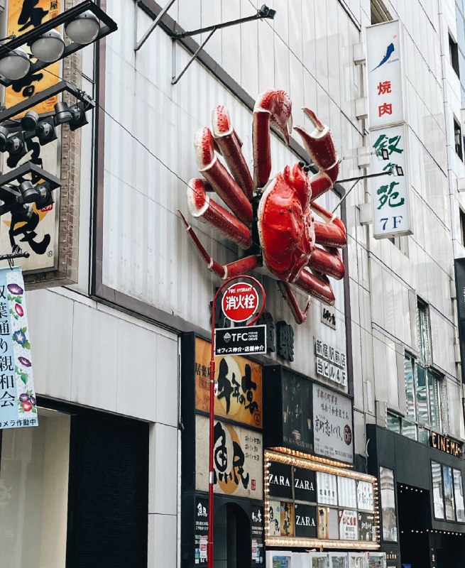 门庭冷落的新宿蟹乐道