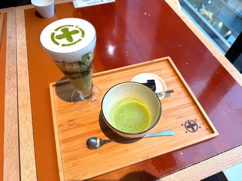 在银座也能品尝到安政元年创立的中村藤吉抹茶😋大满足