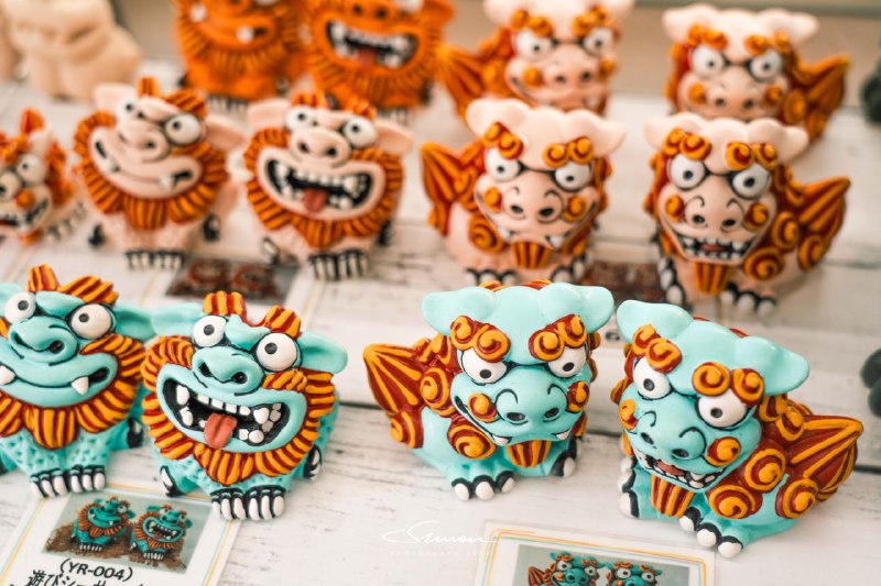 #写真冲绳的小狮子太可爱了😊买一对带回家#写真冲绳的小狮子太可爱了😊买一对带回家