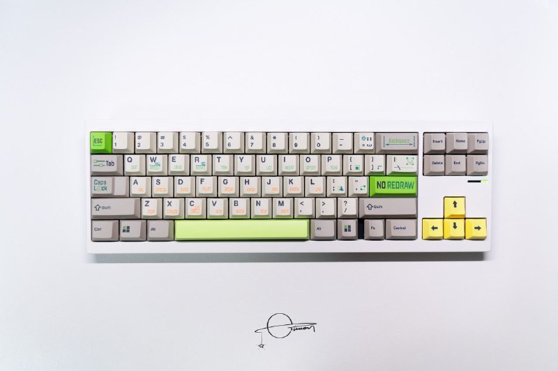 听隔壁群主的话，把Cycle7换成钢板卫星轴了！大赞细总家的定位板，终于解决了大键钢丝音的问题，现在搭配阿尼亚轴的声音无限趋近完美！