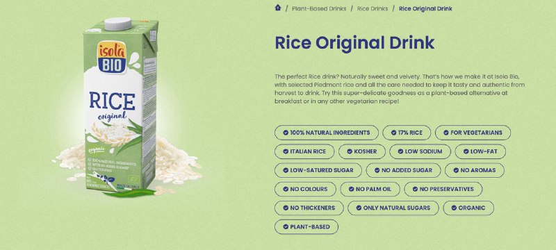 路过有机超市看见这个什么大米饮料还是意大利制造寻思尝尝刚从喝了一口 卧槽 大米粥味儿这下子真是健康了 比大米粥香点 还挺好喝