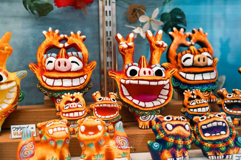 #写真冲绳的小狮子太可爱了😊买一对带回家#写真冲绳的小狮子太可爱了😊买一对带回家