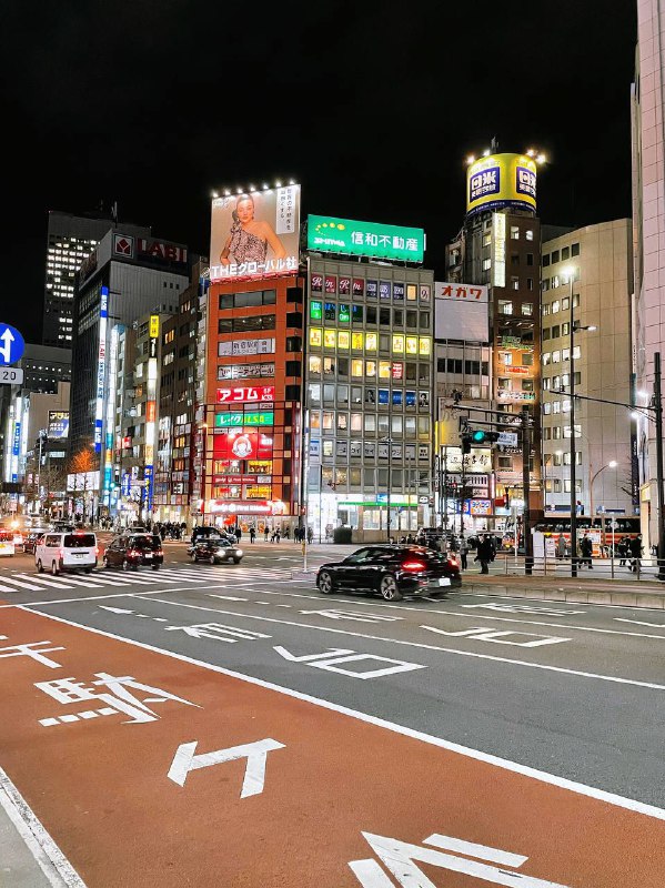 夜晚东京新宿的随手拍