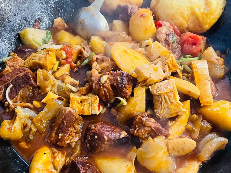 先来个铁锅炖 #美食