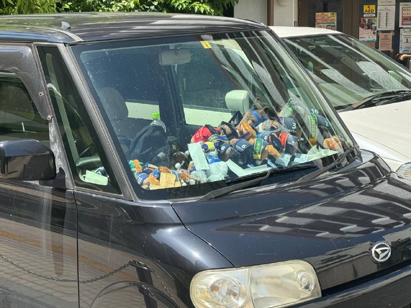 我以为车里一堆垃圾近看全是马🐴