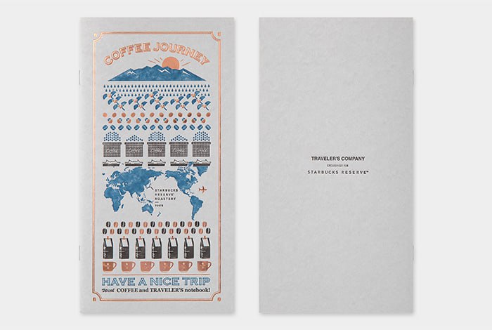 我最爱的手账品牌 TRAVELER'S notebook和我最爱的频频踩雷但仍是金星会员的星巴克联名出了一些贵的要死但设计真好看的无用周边