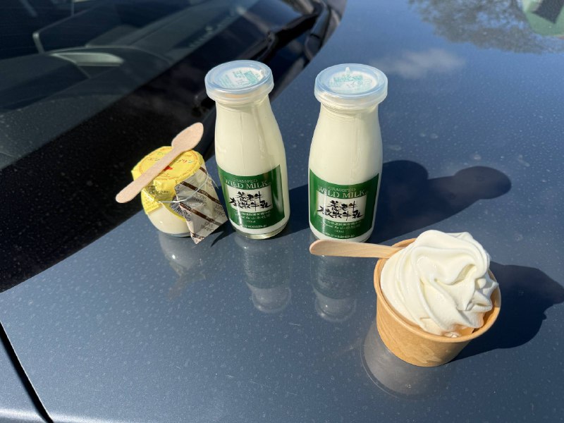 来养老牛牧场品尝最新鲜的牛奶和冰淇淋